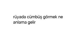 Rüyada cümbüş görmek ne anlama gelir