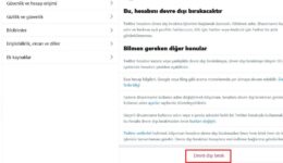 Twitter Hesabını Geçici ve Kalıcı Kapatma