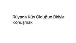 Rüyada Küs Olduğun Biriyle Konuşmak