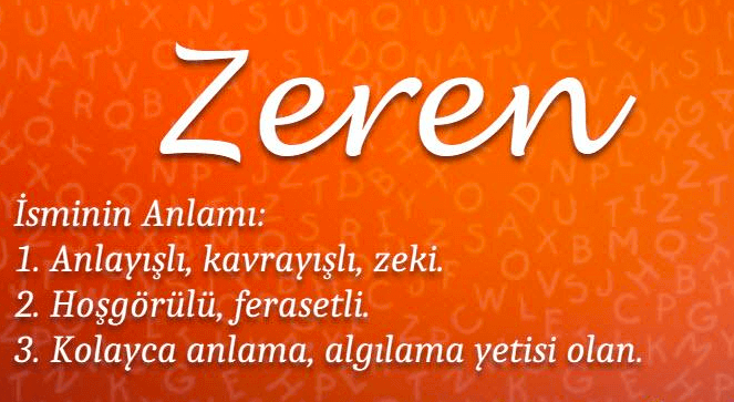 zeren-isminin-anlami-nedir-6210